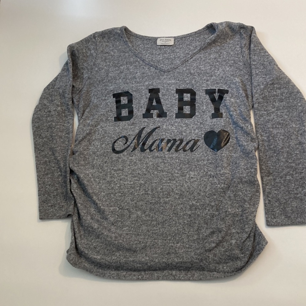 Maternity long sleeve-free kisses ~medium